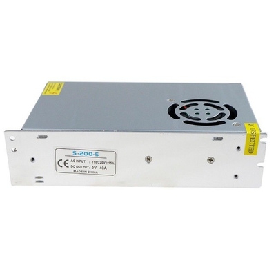 Concha de aluminio de plata C-Power 40A Comutación de fuente de alimentación de 110V/220V a 5V DC para plata